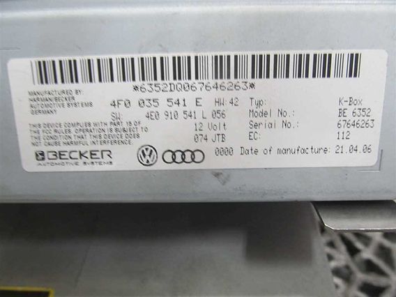 UNITATE RADIO K-BOX Audi A6 diesel 2006 - Poza 2