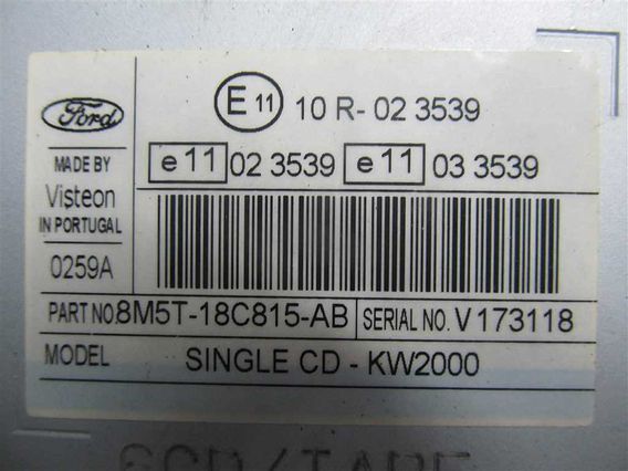 RADIO CD Ford Focus II diesel 2008 - Poza 2