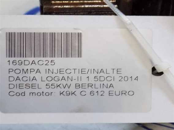 POMPA INJECTIE/INALTE Dacia Logan-II diesel 2014 - Poza 3