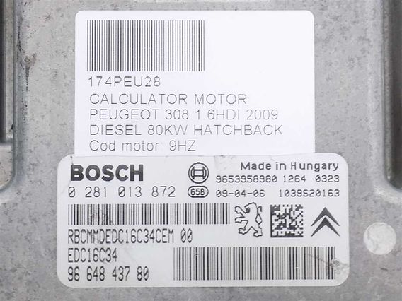 CALCULATOR MOTOR Peugeot 308 diesel 2009 - Poza 3