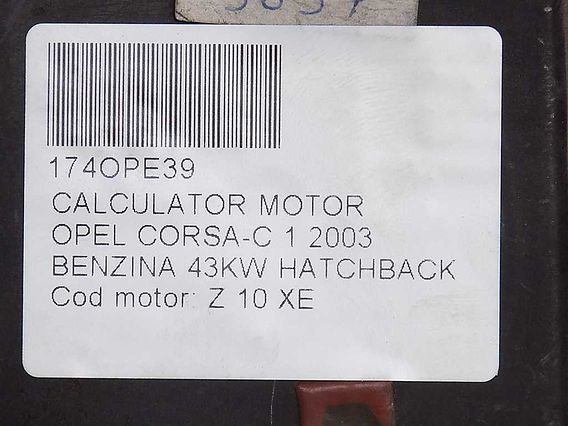 CALCULATOR MOTOR Opel Corsa-C benzina 2003 - Poza 3