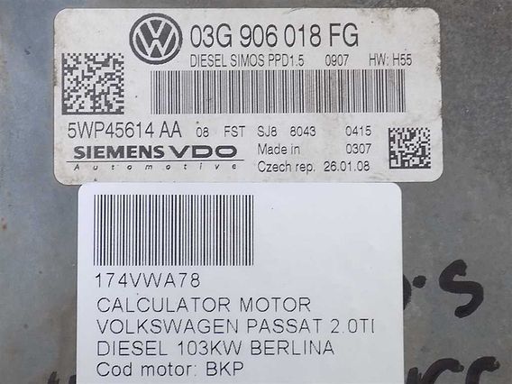 CALCULATOR MOTOR Volkswagen Passat diesel 2008 - Poza 3