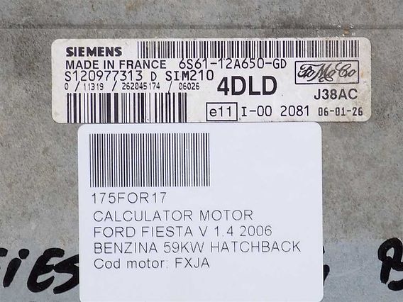 CALCULATOR MOTOR Ford Fiesta V benzina 2006 - Poza 3