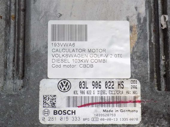 CALCULATOR MOTOR Volkswagen Golf-V diesel 2008 - Poza 3