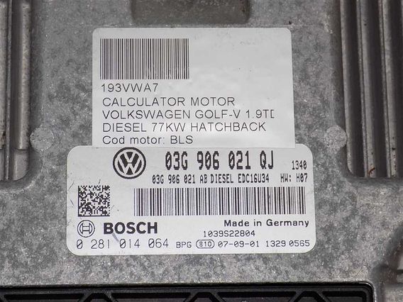 CALCULATOR MOTOR Volkswagen Golf-V diesel 2007 - Poza 3
