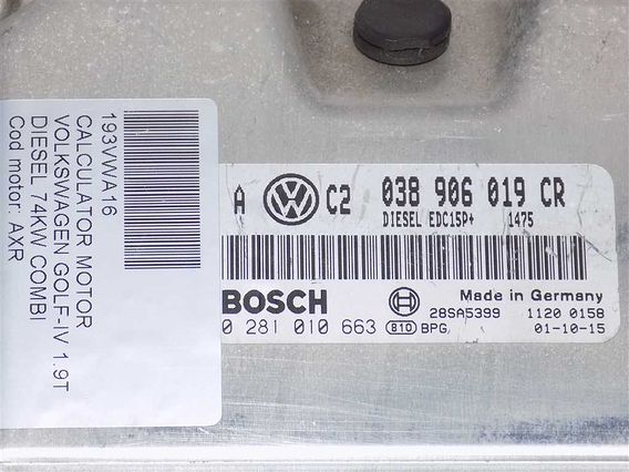 CALCULATOR MOTOR Volkswagen Golf-IV diesel 2001 - Poza 3