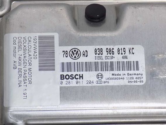 CALCULATOR MOTOR Volkswagen Passat diesel 2004 - Poza 6