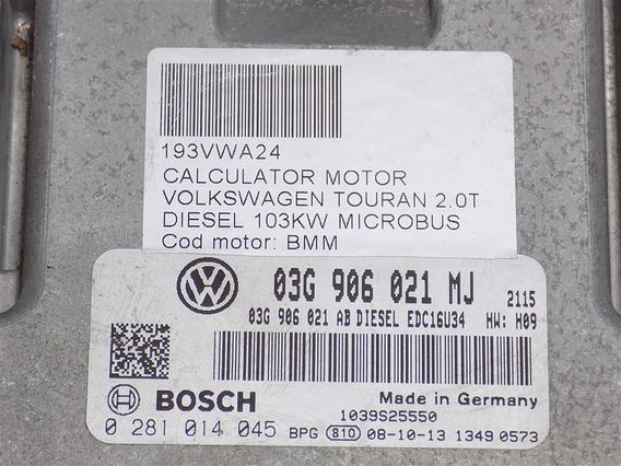 CALCULATOR MOTOR Volkswagen Touran diesel 2008 - Poza 3