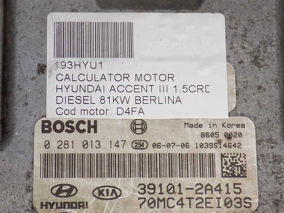 CALCULATOR MOTOR Hyundai Accent III diesel 2006 - Poza 3