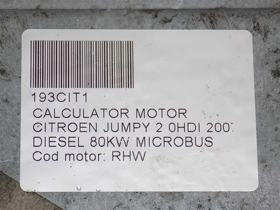 CALCULATOR MOTOR Citroen Jumpy diesel 2007 - Poza 4
