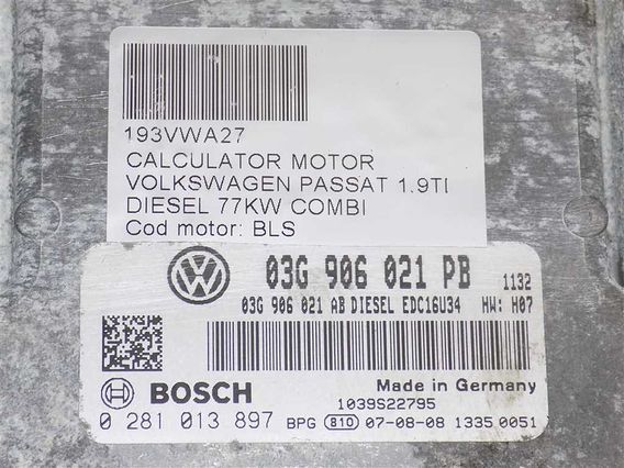 CALCULATOR MOTOR Volkswagen Passat diesel 2007 - Poza 3