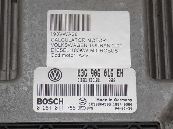 CALCULATOR MOTOR Volkswagen Touran diesel 2004 - Poza 3