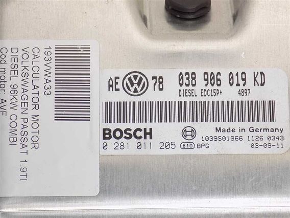 CALCULATOR MOTOR Volkswagen Passat diesel 2003 - Poza 3