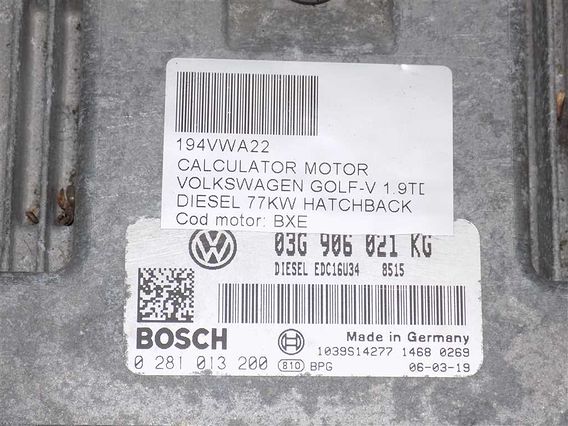 CALCULATOR MOTOR Volkswagen Golf-V diesel 2006 - Poza 3