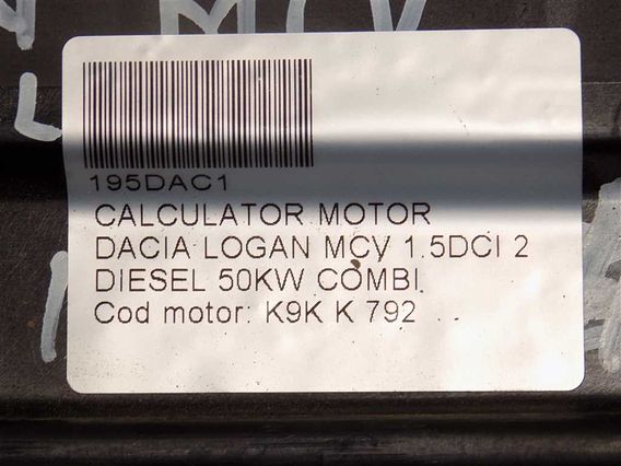 CALCULATOR MOTOR Dacia Logan MCV diesel 2007 - Poza 4