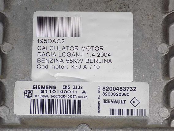 CALCULATOR MOTOR Dacia Logan-I benzina 2004 - Poza 3
