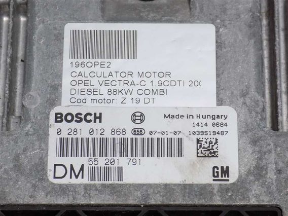 CALCULATOR MOTOR Opel Vectra-C diesel 2007 - Poza 3