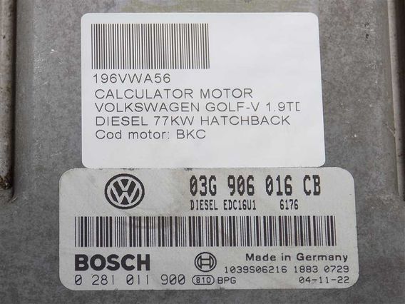 CALCULATOR MOTOR Volkswagen Golf-V diesel 2004 - Poza 3