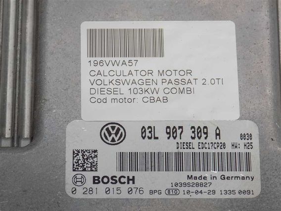 CALCULATOR MOTOR Volkswagen Passat diesel 2010 - Poza 3