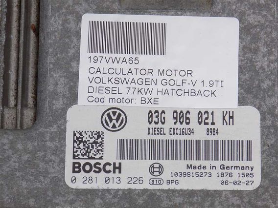 CALCULATOR MOTOR Volkswagen Golf-V diesel 2006 - Poza 3