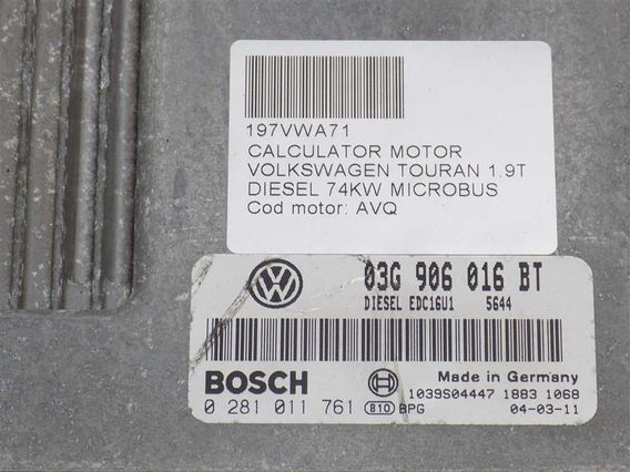 CALCULATOR MOTOR Volkswagen Touran diesel 2004 - Poza 3