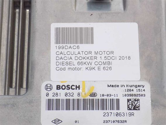 CALCULATOR MOTOR Dacia Dokker diesel 2018 - Poza 3