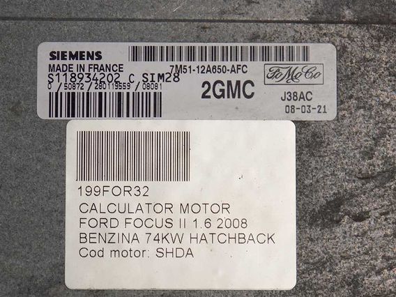 CALCULATOR MOTOR Ford Focus II benzina 2008 - Poza 3