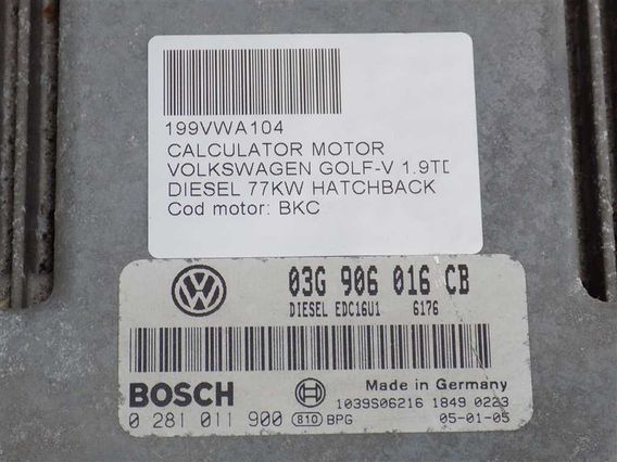 CALCULATOR MOTOR Volkswagen Golf-V diesel 2005 - Poza 3