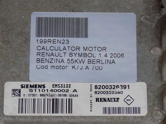 CALCULATOR MOTOR Renault Symbol benzina 2006 - Poza 3